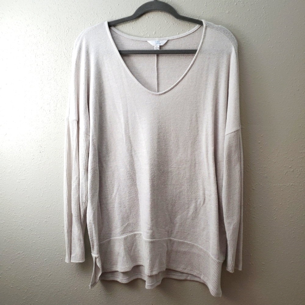 Time and Tru Long Sleeve Tunic Sweater size Large 12-14